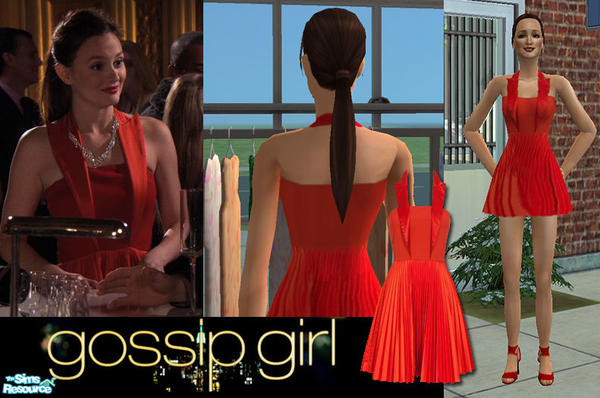 Gossip Girl Blair Waldorf Red Dress