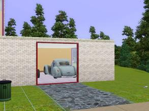 Sims 3 — MaNuke Stealth Door by manuke — A New Garage Door from Manuke industry's With The look of a window this Stealth
