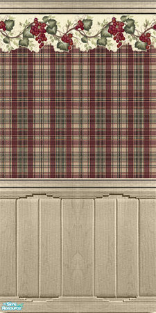 Sims 2 — Berries On Plaid by Halfcreek — created by Halfcreek