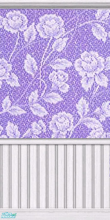 Sims 2 — Lilac Lace Pattern by Lil-Kiki — This is a calming and relaxing pattern that will suit any room. Enjoy! 