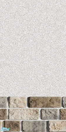 Sims 2 — Masonry wall 04 - light stone in bottom by Semitone — Masonry wall 04 - light stone in the bottom