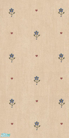 Sims 2 — Kitchen Floral Wallpaper  by Tariakeru — \"Kitchen Floral Wallpaper\" is brought to you by dozens of