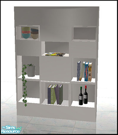Sims 2 — Bookcasecollection - white bookcase by steffor — 