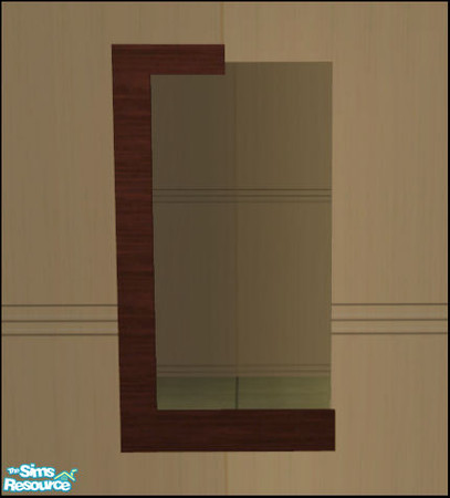 Sims 2 — Puzzle Bedroom Recolor 1 - Mirror by Elize-37sims — A dark recolor of the Puzzle mirror