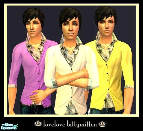 Sims 2 — LLBM sweaters for guys by bittymittenz — A set of 3 sweaters and skinny jeans for guys. You will need the mesh