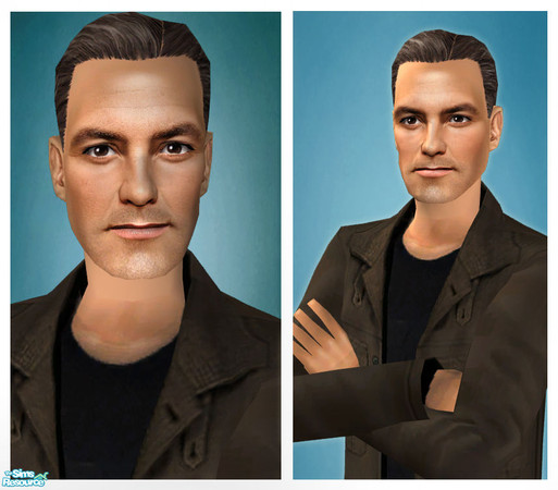 Sims 2 — George Clooney by Jirka — The handsome and charming Oscar winning actor and director, George Clooney. Known for