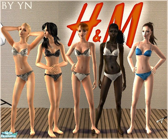 Sims 2 — H&M Undies by Anniej — A set of undies, inspired bt the H&M Collection. (don\'t worry, you don\'t need