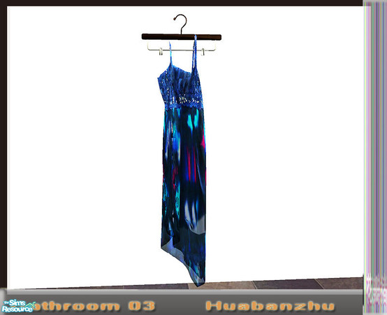 Sims 2 — Huabanzhu Batnroom 03 - dress by huabanzhu — 