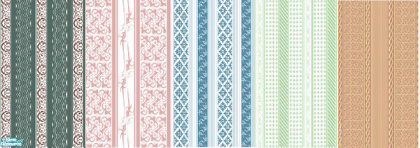 Sims 2 — FIDM Textiles Stripes Set  by drea220 — This wallpaper set is courtesy of StyleSight and is from the