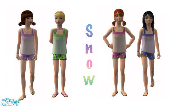 Sims 2 — Teen Style Stuff for Kids by SnowiJingleBells — No EPs required