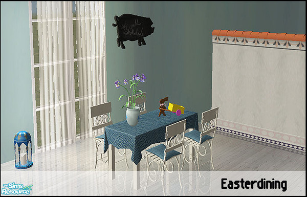 Sims 2 — Easterdining - wall by steffor — 