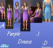 Sims 2 — A Purple Dress by Kiisusimmu — This is made of a basegame dress, so no mesh needed ^^.