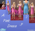 Sims 2 — A Pink Dress by Kiisusimmu — This is made of a basegame dress, so no mesh needed ^^.