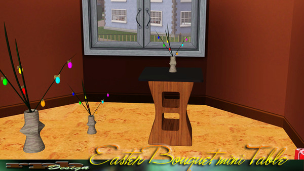Sims 3 — rpb easter bouquet mini table by ruhrpottbobo — rpb easter bouquet mini table 