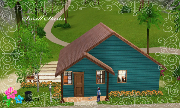 Sims 3 — Small Starter on a Small Lot by adts78 — This small starter is cheap but fully furnished and ready for your sim