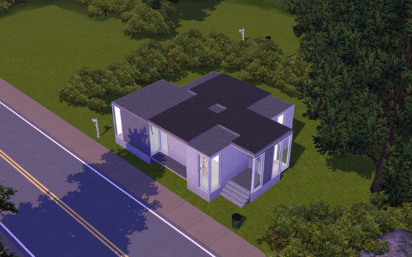 Sims 3 — modern small house by mumomemo — Beton Metal hlas small house for young couple. 
