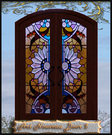 Sims 3 — ART NOUVEAU DOUBLE DOOR 2 by abuk0 — ART NOUVEAU DOUBLE DOOR 2 by abuk0
