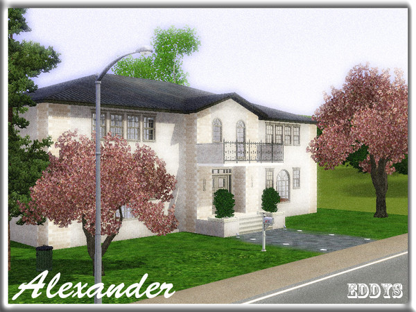 Sims 3 — Alexander by eddys — Luxury two sotre family house. Lots of space, well furnished with clasic and modern