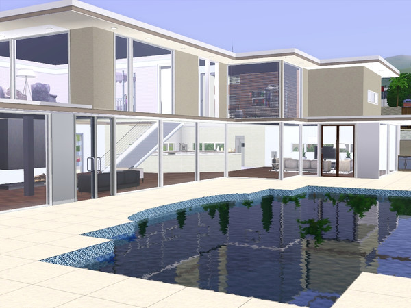 Sims 3 — Modern Home v2 by Papa007 — The lovely modern home will be the ideal house for your next modernly simple family.