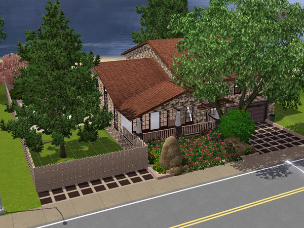 Sims 3 — Split Level Entertainment by kimberlycolleen — A three level split home with four bedrooms and three full baths