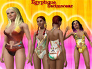 Sims 3 — Egyptique Swimwear by jmzerl72 — Egyptian inspired swimwear in three styles.