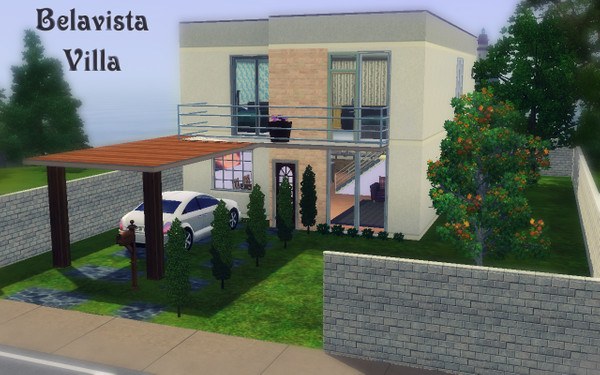 Sims 3 — Belavista Villa by Sufia — 2 bedrooms, 1 suite, 2 bathrooms, car. By Sofia Sousa (SS)