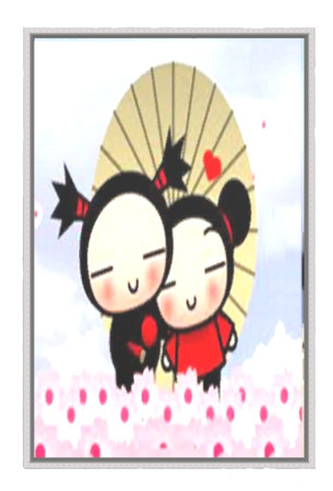 Sims 3 — Pucca Paintings by Q-Girl — Painting of Pucca character