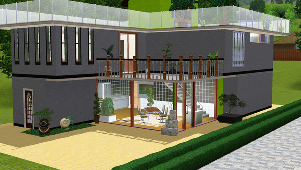 Sims 3 — Go Green by julian932 — Eco House, New Design