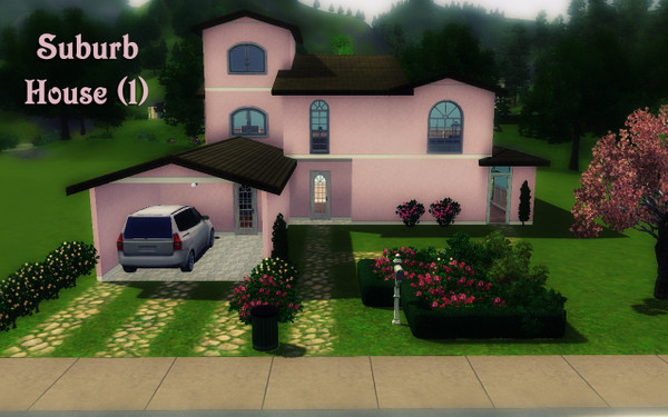 Sims 3 — Suburb House #1 by Sufia — 3 bedrooms, 3 bathrooms, 2 floors, garage. By Sofia Sousa