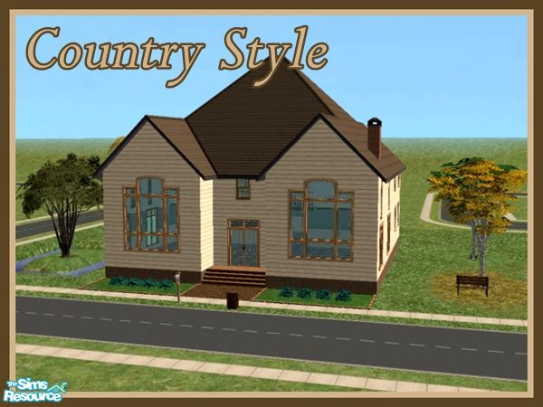 Sims 2 — Country Style by ricarpin762 — friendly country house for the Sims, has large and comfortable spaces, including