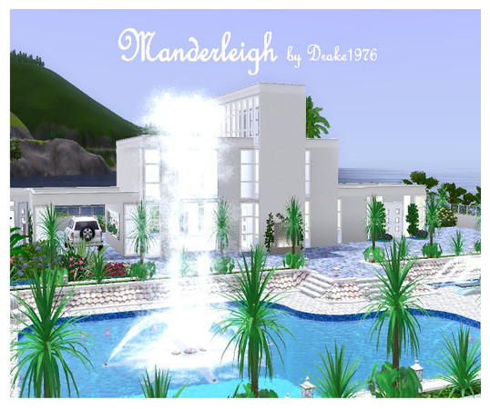 Sims 3 — Manderleigh by Drake19762 — Fully furnished villa with 2 bedrooms, 2 bathrooms, office and laundry room. Fully