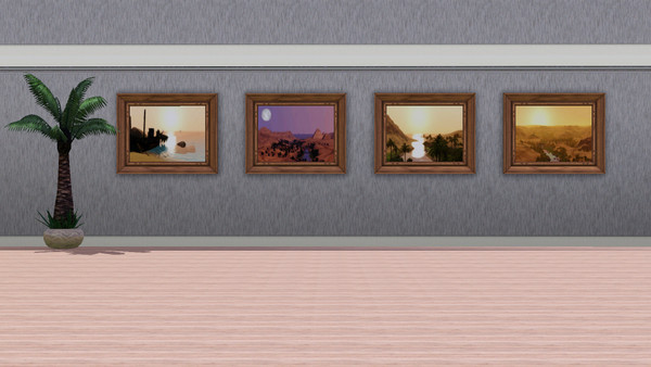 Sims 3 — Eygpt11PaintingsPeachybitz1 by Peachybitz1 — Set of four paintings taken from my screenshots. All 2x1 using the