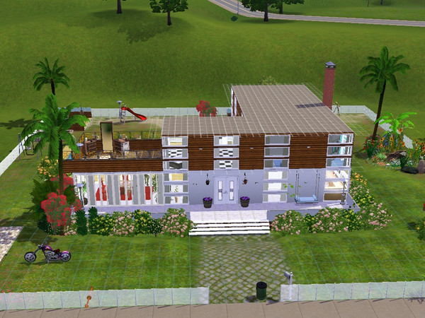 Sims 3 — Seaview Residense by grje2 — Beautifull modern home for your sims. Lovely garden with big terrasse and