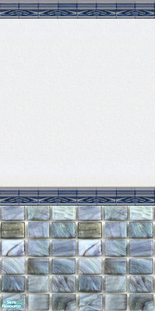 Sims 2 — Mosaic Glass Tiles for Walls & Fulls Collection II Complete  - Evening Blue Wall By Simpleton by
