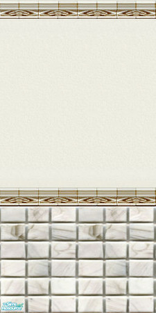 Sims 2 — Mosaic Glass Tiles for Walls & Fulls Collection II Complete  - Ivorywall By Simpleton by Miss_Simpleton —