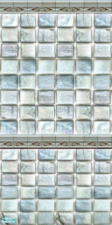 Sims 2 — Mosaic Glass Tiles for Walls & Fulls Collection II Complete  - Parasol Full Tile Wall By Simpleton by