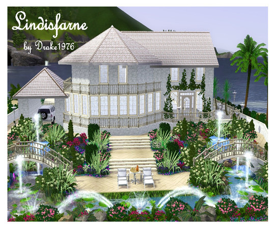 Sims 3 — Lindisfarne by Drake19762 — Fully furnsihed home with 2 bedrooms, 2 bathrooms. Also has an office, Gym and