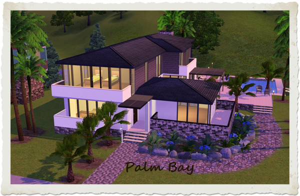 Sims 3 — Palm Bay by elena99e2 — This beautiful modern design is perfect for a medium to large family who love to