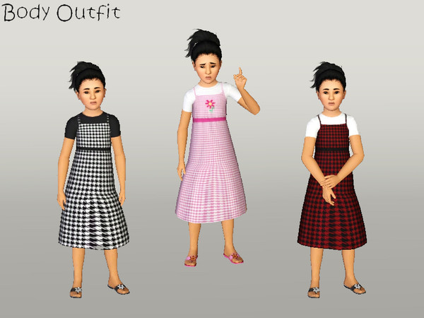 Sims 3 — punie_fcbody_060 by punie — 3 recolorable areas.