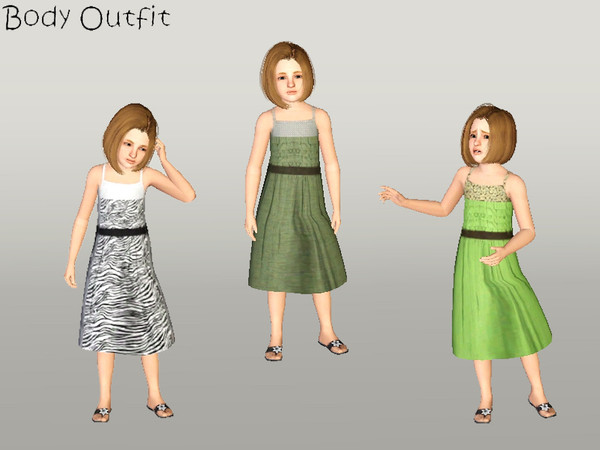 Sims 3 — punie_fcbody_061 by punie — 3 recolorable areas.