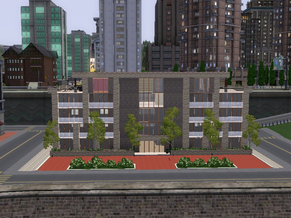 Sims 3 — Bricks Condominium by KeithSG — A luxurious condominium by the sea. Top floor is a penthouse designed for your