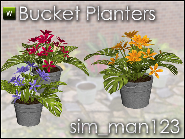 Sims 3 — Tropical Philodendron by sim_man123 — Tropical Philodendron from my Bucket Planters set. made by sim_man123 from