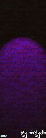 Sims 2 — Rococo - Pre-lit Club Walls - Los Angeles by gelydh — Will be found under \'brick\'.