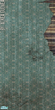 Sims 2 — 1959 - Distressed Wall 6 - MAC COMPATIBLE VERSION by aikea_guinea — Will be found under \'wallpaper.\'<p>
