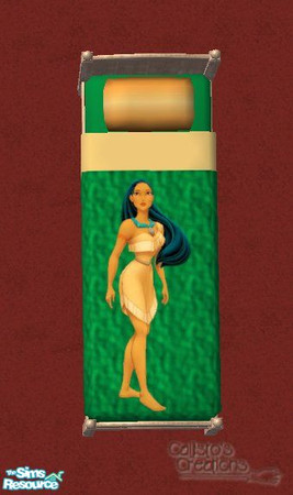 Sims 2 — Calli\'s Disney Princess bedding - large Princesses - Pocahontas by Callisto149 — More Disney Princess bedding