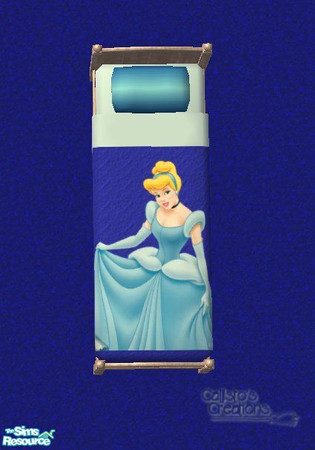 Sims 2 — Calli\'s Disney Princess bedding - large Princesses - Cinderella by Callisto149 — More Disney Princess bedding