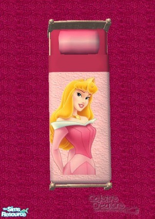 Sims 2 — Calli\'s Disney Princess bedding - large Princesses - Aurora by Callisto149 — More Disney Princess bedding to