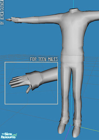 Sims 2 — Sweater with Boots for Teen Males - Mesh AG116 by aikea_guinea — Base game compatible, recolors welcome.