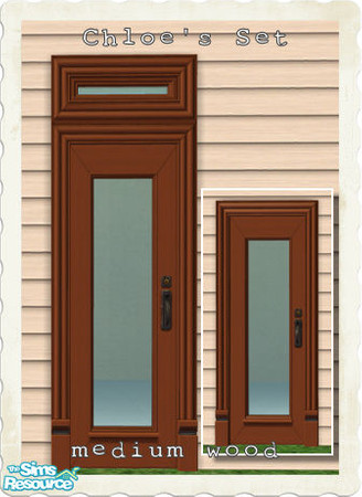 Sims 2 — Chloe\'s Set Medium Wood - Aurom Csdoor1medwood by Aurelia — Chloe liked the white recolor so much she asked for