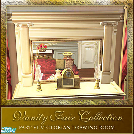 Sims 2 — Vanity Fair Drawing Room Collection - ParkLane Mirror by Cashcraft — 